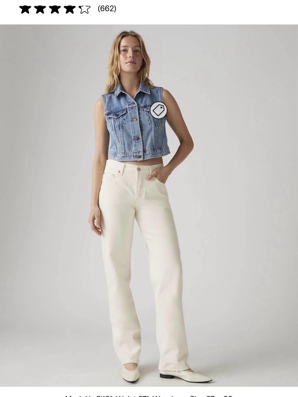 Levi’s 501 90s Straight Leg Jeans in Ecru